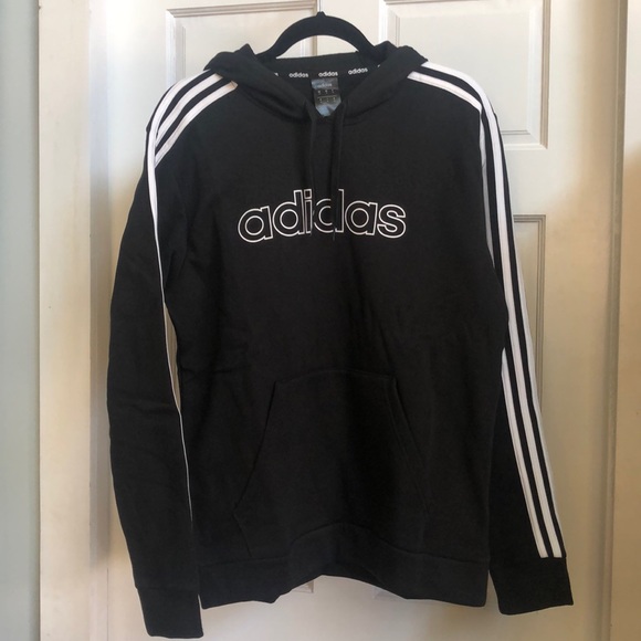 Adidas Fleece Pullover Sweatshirt Hoodie - Picture 3 of 8